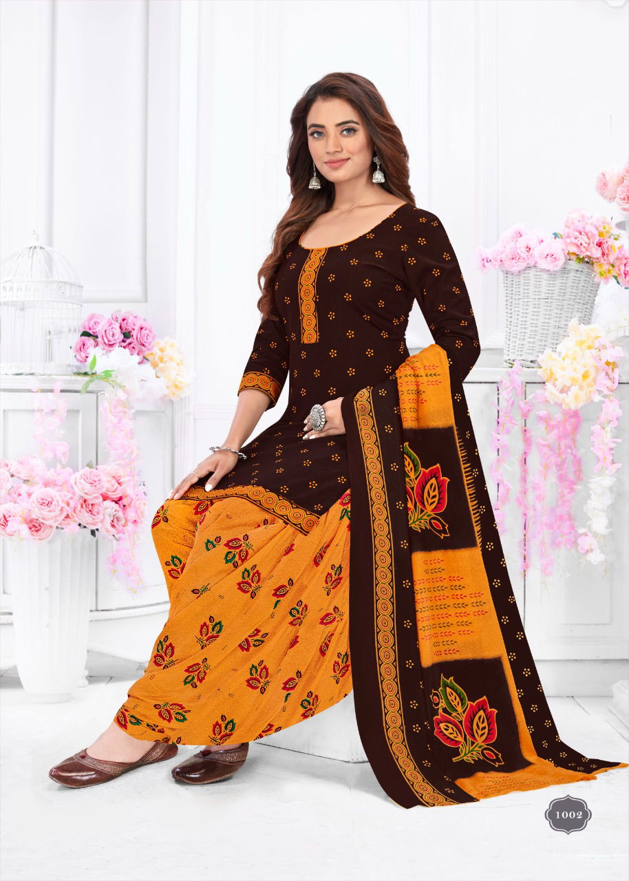 Kesariya Patiyala Vol 1 Printed Cotton Dress Material Catalog